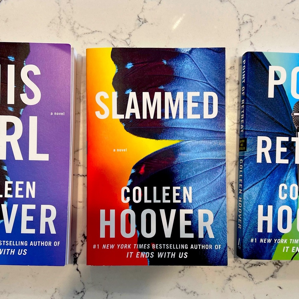 Like new Colleen Hoover trilogy This Girl, Slammed, and Point of Retreat